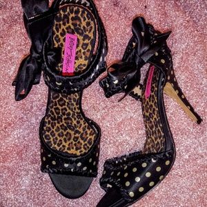 Betsey Johnson Polka Dot Heels
